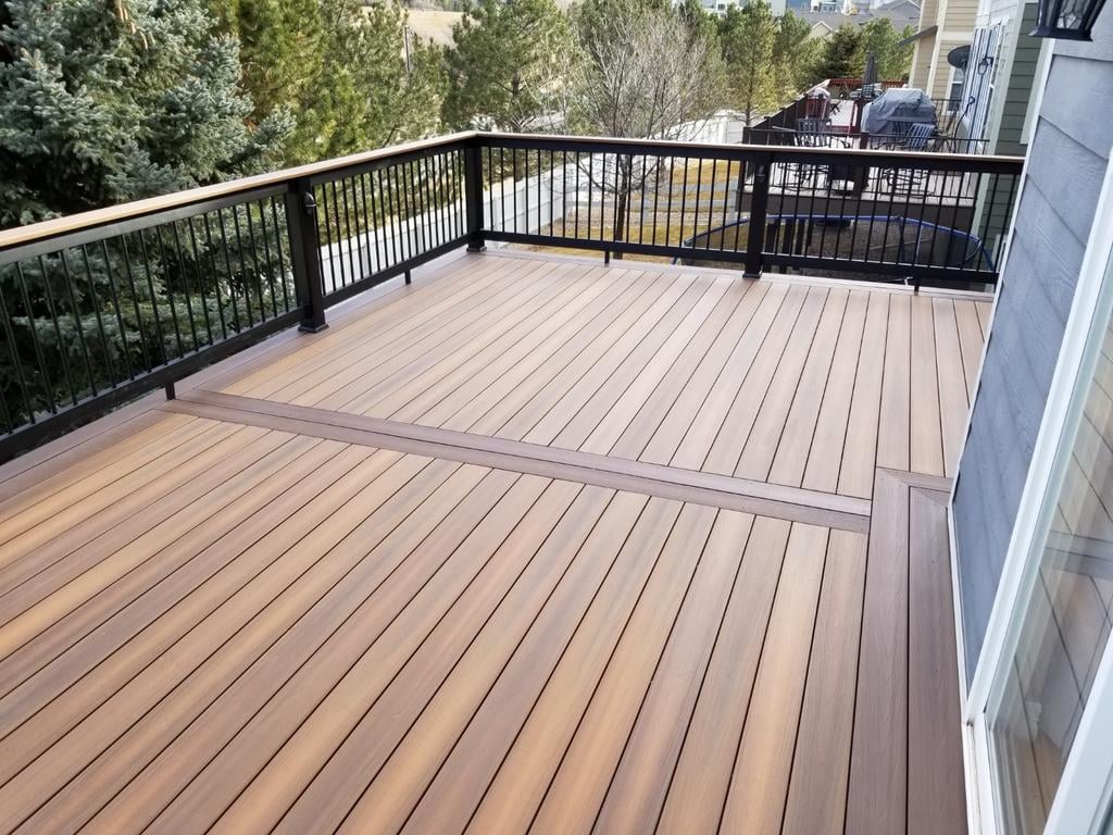 warm brown composite deck colorado springs